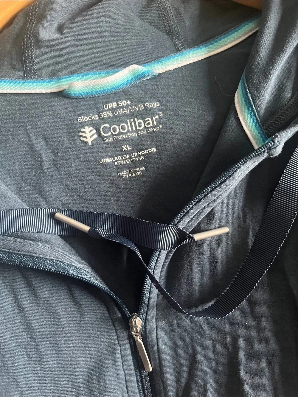 Coolibar Lumaleo Zip-Up Hoodie - Picture 7 of 8